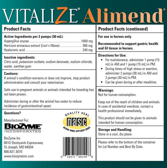 Biozyme Vitalize Alimend
